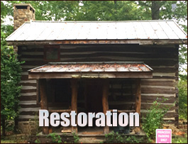 Historic Log Cabin Restoration  Falkland, North Carolina